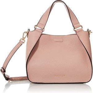 Calvin Klein Dusty Rose Satchel Crossbody Shoulder Handbag